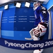 GANGNEUNG, SOUTH KOREA - FEBRUARY 14: USA's Ryan Zapolski #30 walks to the ice for warmup before taking on Slovenia during preliminary round action at the PyeongChang 2018 Olympic Winter Games. (Photo by Matt Zambonin/HHOF-IIHF Images)

